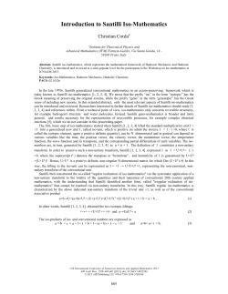 Introduction to Santilli Iso-Mathematics