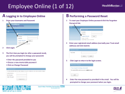 Employee Online (1 of 12) - South West Yorkshire Partnership NHS