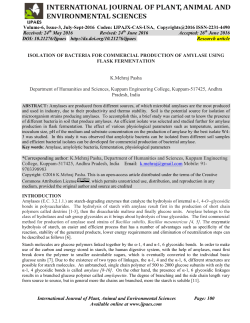 isolation of bacteria for commercial production of amylase using