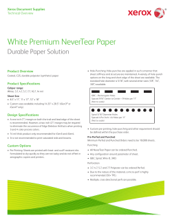 White Premium NeverTear Paper