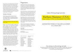 Barbara Hammer (USA)