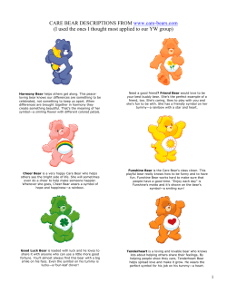 CARE BEAR DESCRIPTIONS FROM www.care