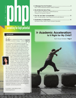 parenting for high potential - National Association for Gifted Children