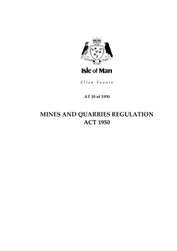 Mines and Quarries Regulation Act 1950