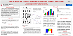 Effects of spectral smearing on sentence recognition by adults and