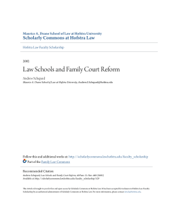 Law Schools and Family Court Reform