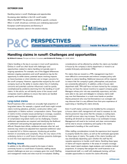 Handling claims in runoff: Challenges and opportunities