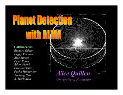 Extra Solar Planet Detection with ALMA