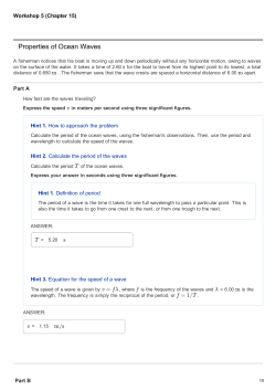 Properties of Ocean Waves