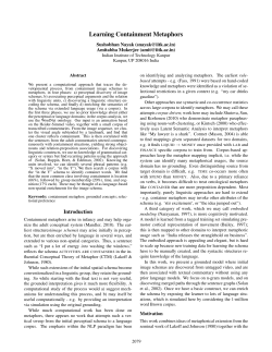 Learning Containment Metaphors