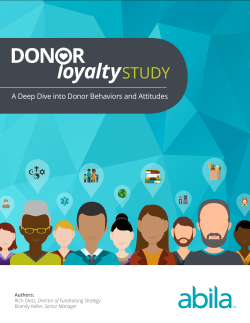 Donor Loyalty Study | A Deep Dive into Donor