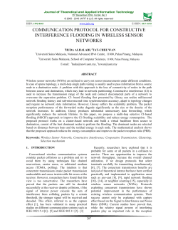 COMMUNICATION PROTOCOL FOR CONSTRUCTIVE