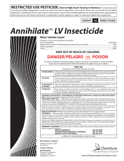 Annihilate&trade; LV Insecticide