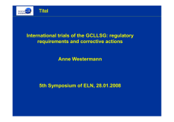 9_International trials of the GCLLSG