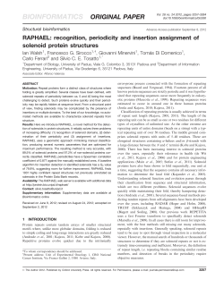 RAPHAEL: recognition, periodicity and insertion assignment of