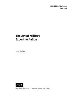 The Art of Military Experimentation