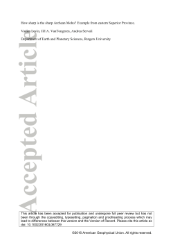 How sharp is the sharp Archean Moho? Example from eastern