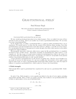 Gravitational field