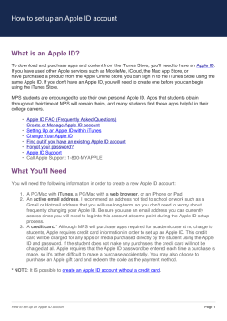 How to set up an Apple ID account