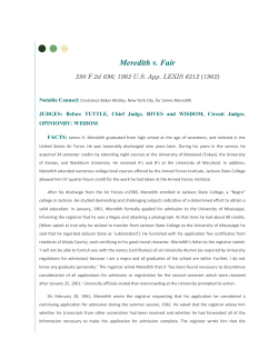 Case Digest: Meredith v. Fair