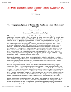 The Swinging Paradigm