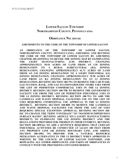 LST Impervious Ord. - Bethlehem Landfill