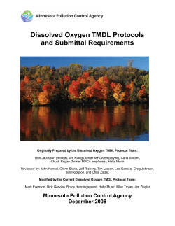 Low Dissolved Oxygen - Minnesota Pollution Control Agency