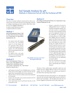 Soil Sample Analysis for pH: Methods to