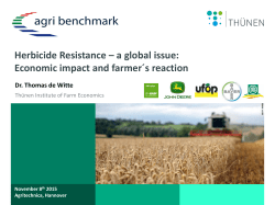 Herbicide Resistance &ndash; a global issue