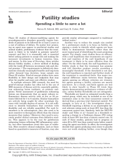 Futility Studies - Semantic Scholar