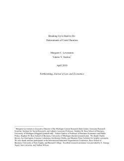 Breaking Up Is Hard to Do: Determinants of