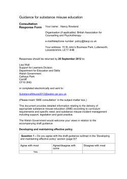 Title (short, should not use the word &ldquo;consultation&rdquo;)