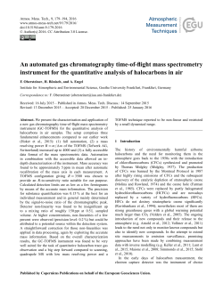 An automated gas chromatography time-of