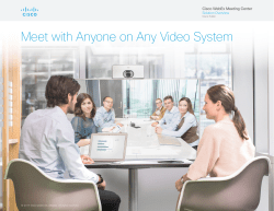 Cisco WebEx Meeting Center