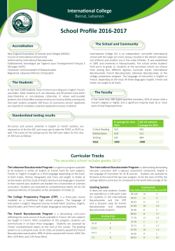IC School Profile - International College