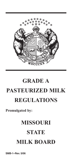 Grade A Pasteurized Milk Regulations