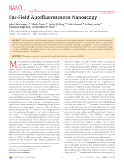 Far-Field Autofluorescence Nanoscopy - Max-Planck