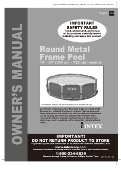 Round Metal Frame Pool