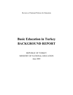Basic Education in Turkey