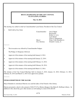05-14-14 Council Minutes