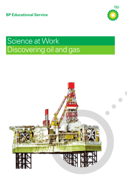 Science at Work Discovering oil and gas