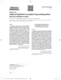 isolation and identification of an endophytic fungus producing