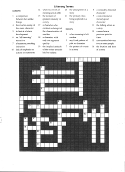 Literary Terms - Surrey Schools