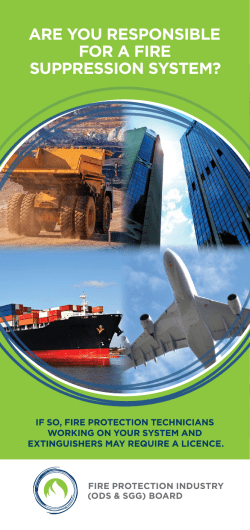 Ozone Protection Brochure - Fire Protection Association Australia