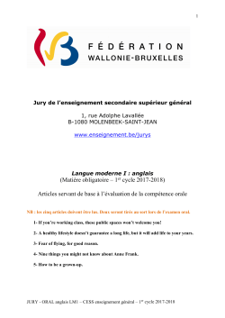 LISTE ARTICLE anglais LM1 - 1er cycle 2017-18