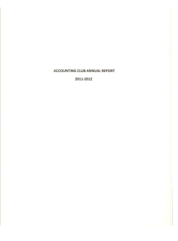 accounting club annual report