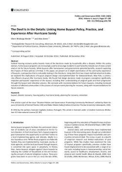The Devil Is in the Details: Linking Home Buyout Policy, Practice