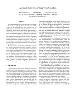 Automatic Correction of Loop Transformations