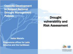 Drought vulnerability and Risk Assessment - UN