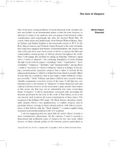 The Uses of Diaspora - Five College Consortium